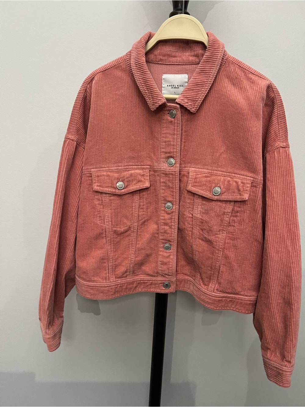ANGEL KISS 100% Cotton Rose Corduroy Jacket